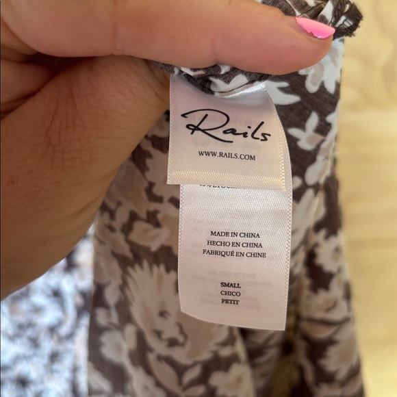 Rails Selani floral one shoulder dress size S - Picture 7 of 9